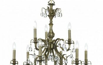 9 Lights Murano Style Chandelier With Crystal Pendants