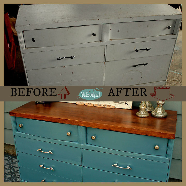 Paint Makeover Idea For A French Blue Dresser | Hometalk Paint Makeover Idea For A French Blue Dresser | Hometalk