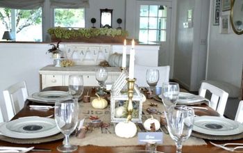Rustic & Gold Thanksgiving Table With Easy Crafts & Printable