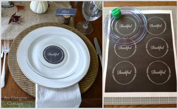 rustic gold thanksgiving table with printable, seasonal holiday decor, thanksgiving decorations