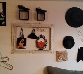 Wall Decor With Hats Shoes And Handbags Hometalk