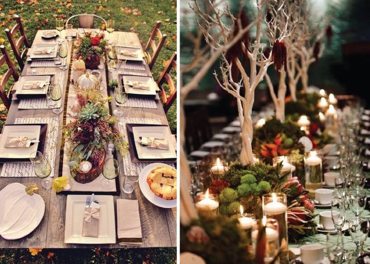 thanksgiving table decor ideas, seasonal holiday decor, thanksgiving decorations