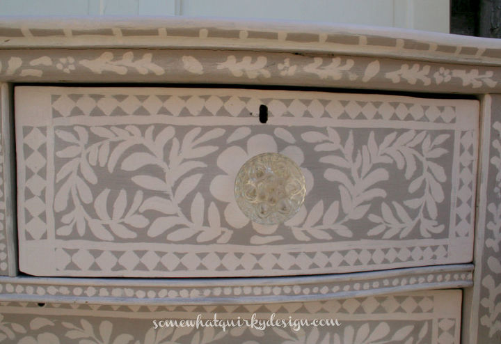 how to0design a pearl inlay inspired dresser, chalk paint, painted furniture