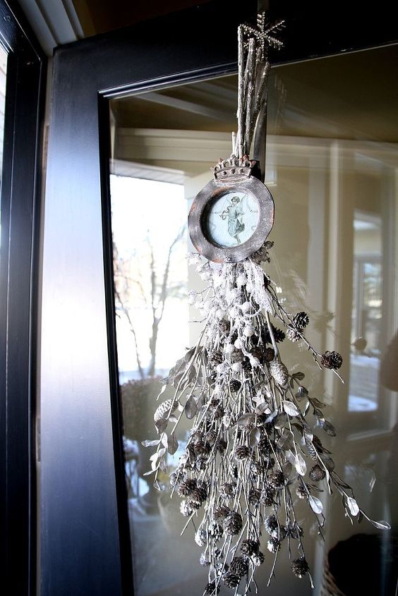 how to make vintage silver twig christmas swag, christmas decorations, crafts, seasonal holiday decor, wreaths