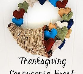 how to make a thanksgiving cornucopia heart wreath, crafts, seasonal holiday decor, thanksgiving decorations, wreaths
