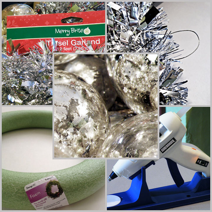how to make a mercury glass wreath from old ornaments, christmas decorations, crafts, how to, seasonal holiday decor, wreaths