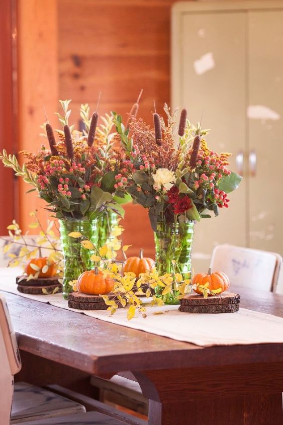 how to layer a thanksgiving centerpiece, crafts, flowers, how to, seasonal holiday decor, thanksgiving decorations