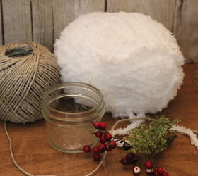 how to make snowball mason jar candleholders, christmas decorations, crafts, mason jars, seasonal holiday decor
