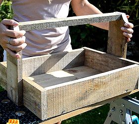 how to turn pallet into rustic trugs, pallet, woodworking projects, The completed trug