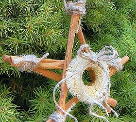 cinnamon stick star ornaments, christmas decorations, seasonal holiday decor