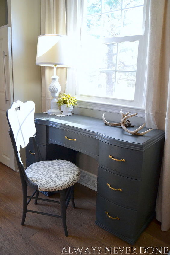how to give a desk a chalk paint makeover, chalk paint, diy, painted furniture