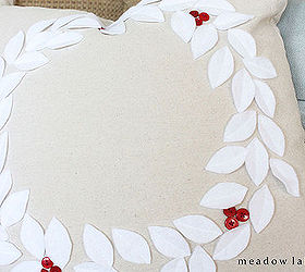 how to make drop cloth christmas pillows, christmas decorations, seasonal holiday decor, reupholster