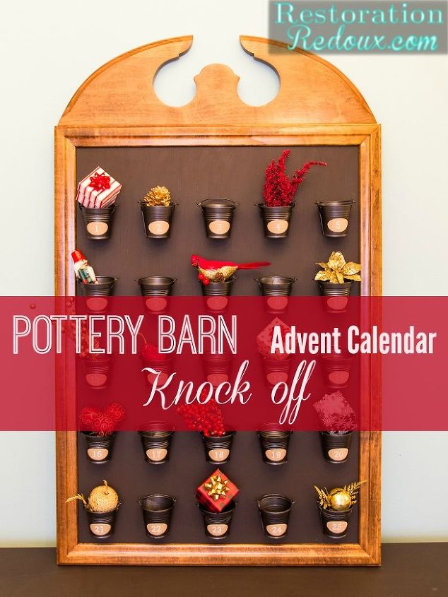 calendario de adviento pottery barn knock off