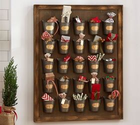 pottery barn advent calendar knock off, christmas decorations, crafts, seasonal holiday decor