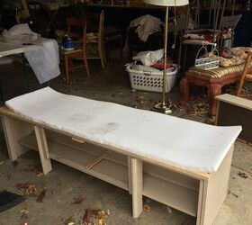 buffet table repurpose idea, diy, painted furniture, woodworking projects