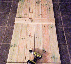 how to build and hang a barn door cheaply, closet, diy, doors, how to, woodworking projects