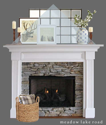 how to decorate a mantel step by step