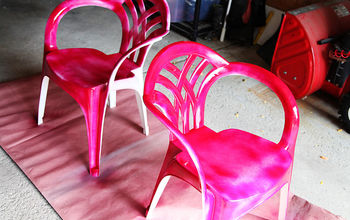 Roadside Find: Plastic Chairs Before and After
