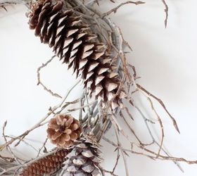 how to create a woodland pine cone twig wreath, crafts, seasonal holiday decor, wreaths