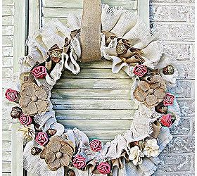 Thanksgiving Burlap Wreath With Tutorial