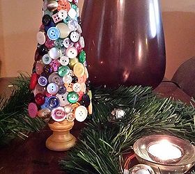 how to make a button covered christmas tree, christmas decorations, crafts, seasonal holiday decor