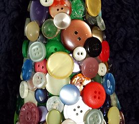 how to make a button covered christmas tree, christmas decorations, crafts, seasonal holiday decor
