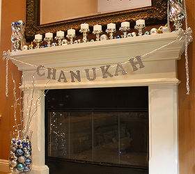 how to make a chanukah silver glitter banner, crafts, seasonal holiday decor