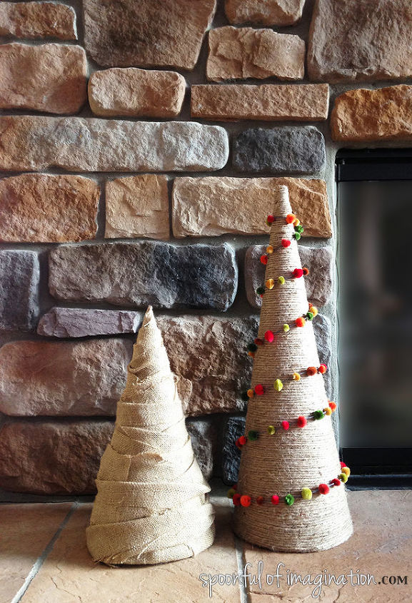 how to make rustic christmas trees, christmas decorations, crafts, seasonal holiday decor