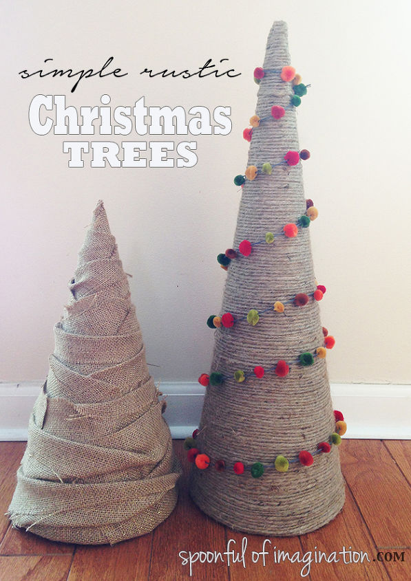 how to make rustic christmas trees, christmas decorations, crafts, seasonal holiday decor