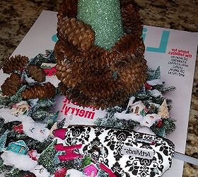 how to make a pine cone christmas tree, christmas decorations, crafts, seasonal holiday decor