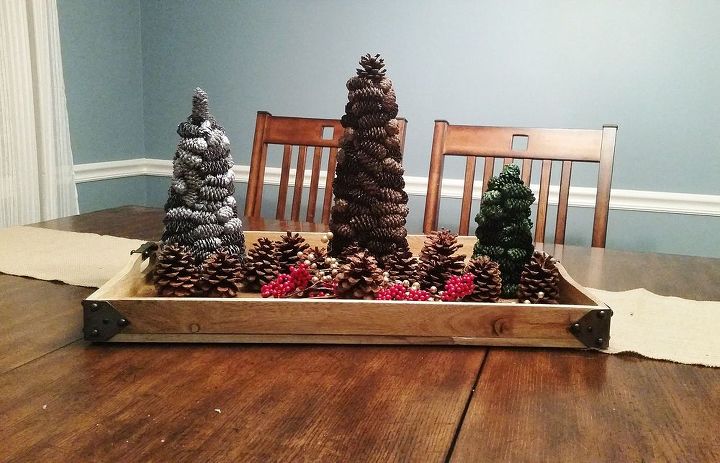 manualidades de navidad rbol de navidad de conos de pino