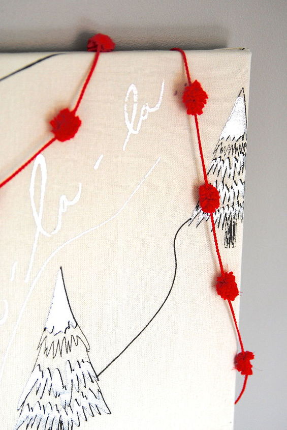 how to make a quick holiday tea towel wall art, christmas decorations, crafts, seasonal holiday decor