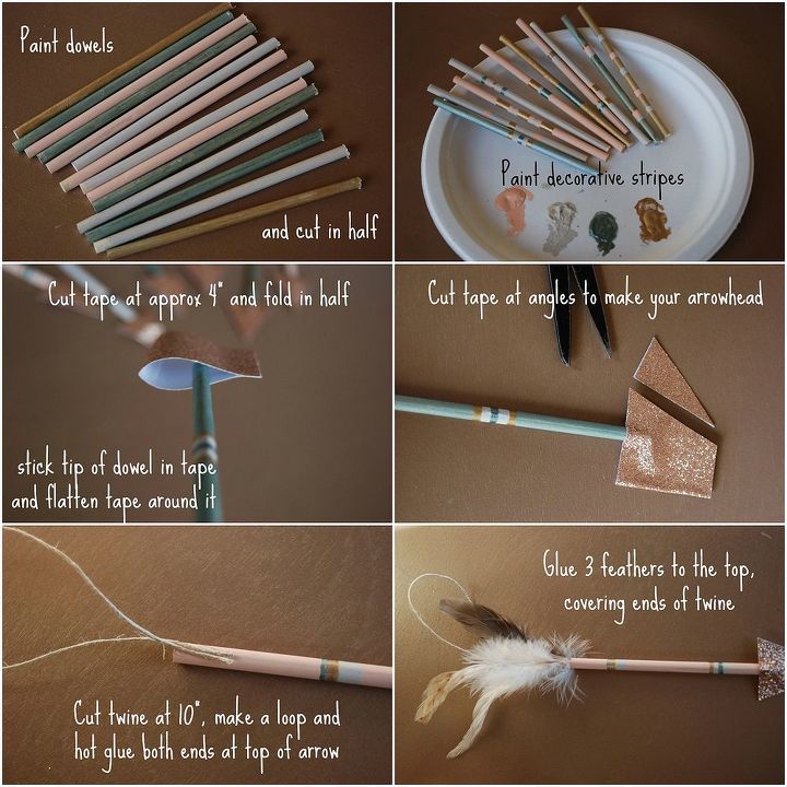 how to make hunger games inspired arrow art, crafts, diy