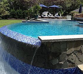 negative edge infinity pool and spa built in southampton, closet, outdoor living, pool designs, spas