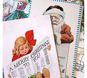 diy vintage christmas postcard poinsettias, christmas decorations, diy, seasonal holiday decor