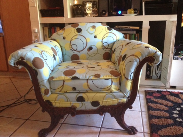 upholstery idea for old chair, diy, reupholster