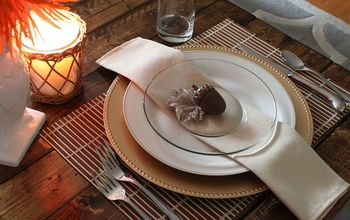 Simple, Inexpensive Thanksgiving Table Setting