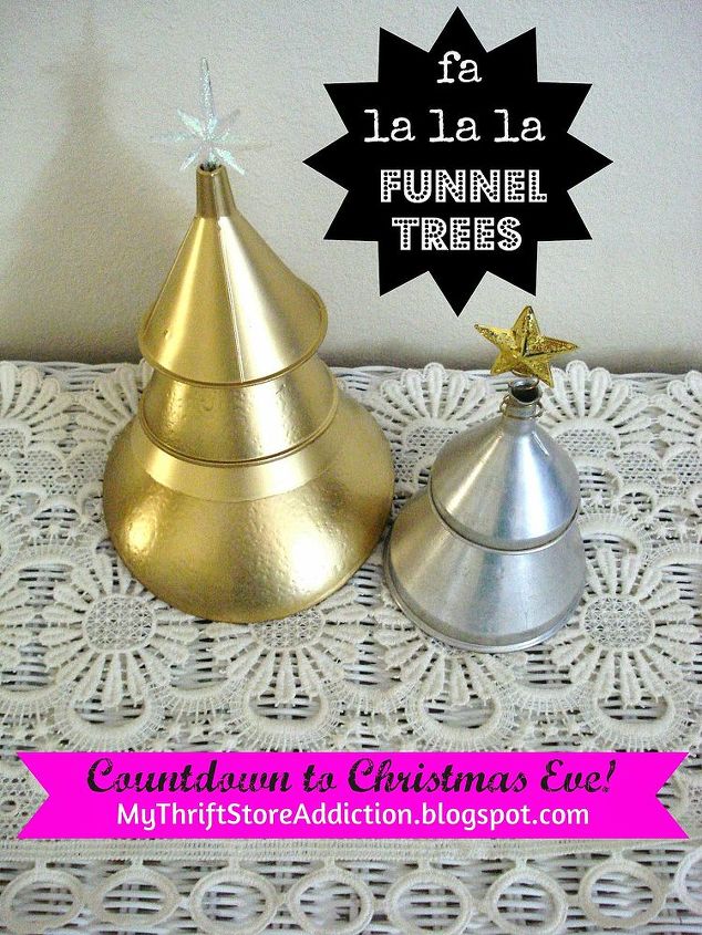 how to create a funnel christmas tree, christmas decorations, repurposing upcycling, seasonal holiday decor