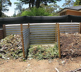 corrugated iron compost bay update progress so far, Compost bay progress