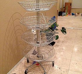 what would you do with this 4 tiered wire basket store display