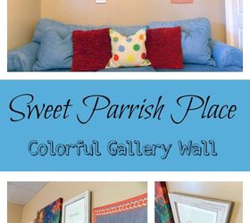 colorful gallery wall idea, home decor, living room ideas, wall decor