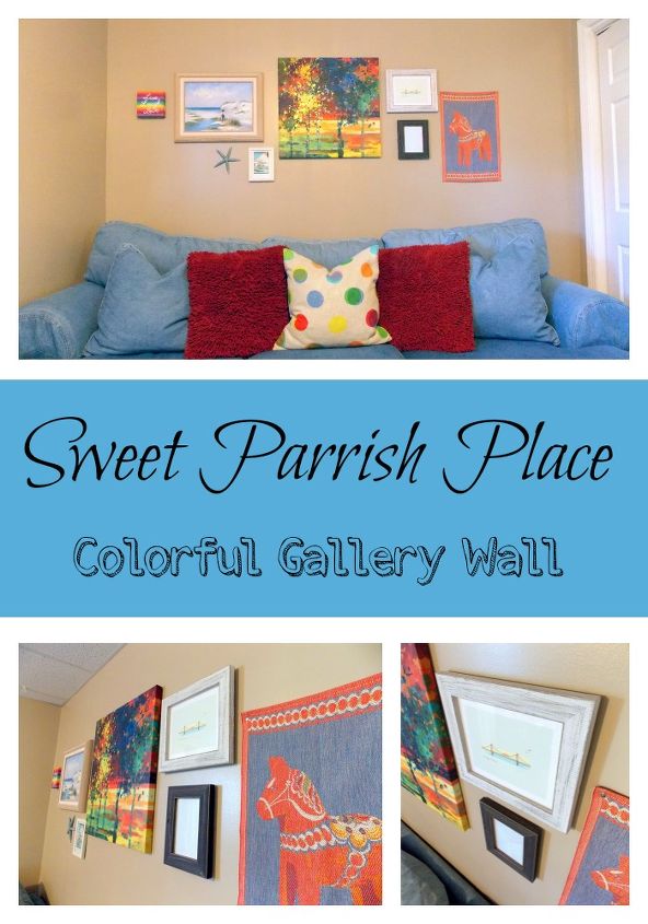 parede colorida da galeria