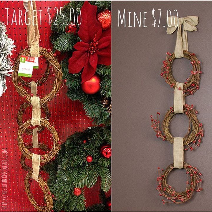 target inspired three tier grapevine wreath hack, christmas decorations, crafts, seasonal holiday decor, wreaths