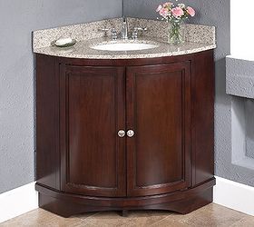 replacing a corner vanity and sink in a bathroom, bathroom ideas, plumbing