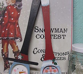 how to make santa and frosty utensils, christmas decorations, crafts, seasonal holiday decor