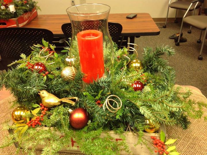 how to make rustic christmas centerpieces, christmas decorations, seasonal holiday decor