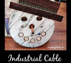 how to make an industrial cable spool snowman, christmas decorations, pallet, seasonal holiday decor
