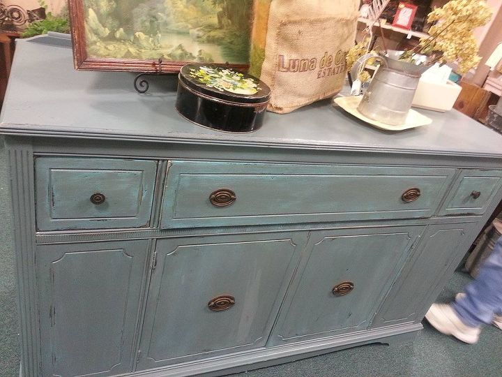 buffet updated with websters chalk paint powder, chalk paint, home decor, painting, repurposing upcycling
