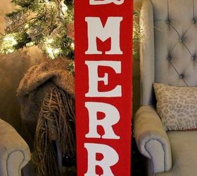 how to make a be merry painted sign, christmas decorations, crafts, painting, seasonal holiday decor