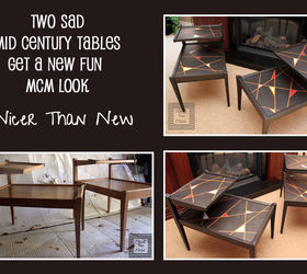 mid century step tables geometric mid century redo idea, painted furniture